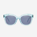 Cat Eye Bevel Cutting Acetate Women's Sunglasses